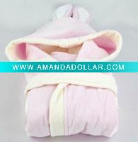 red bathrobes hood for kids