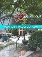 wind chime--lady bug with copper finish
