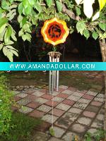 Wind spinner with wind chime