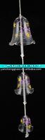Glass printed wind chime