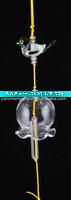 Glass bird wind chime