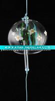 Glass drawing windchime