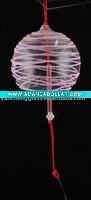 Glass windchime with line twining