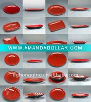 melamine two tone color plate & Melamine plate with double color