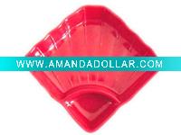 Fanshaped Melamine Plate