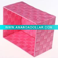 Wholesale PP weave storage basket for gift and promotion