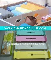 Wholesale Adjustable plastic drawer dividers,drawer organizer