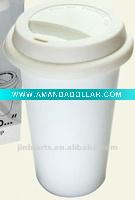 eco coffee cup with silicon lid