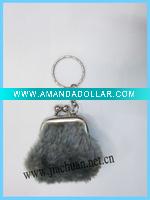 Mini coin purse with key ring