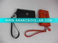 Mini coin purse with strap