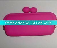 Wholesale OEM fashion wallet /Silicone Mini Square Purse/2012 Fashion designed purse