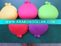 Wholesale Mini beautiful silicone coin purse for lady