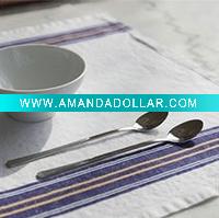 Wholesale linen striped table runner placemat table cover table cloth