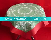 100% POLYESTER PRINTED TABLE CLOTH