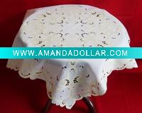 100% POLYESTER PRINTED TABLE CLOTH