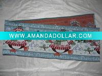 Christmas penguin pattern jacquard table runner