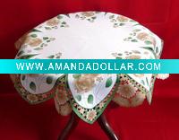 100% POLYESTER PRINTED TABLE CLOTH