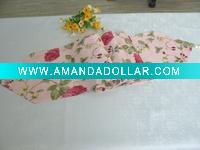 printed table runner with fringe