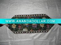 polycotton christmas jacquard table runner