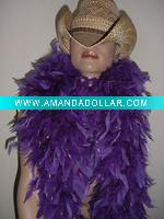 Wholesale Chandelle boa with lurex, party supplies feather boa