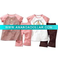 Wholesale cotton baby pajamas,baby sleepwear,baby clothes