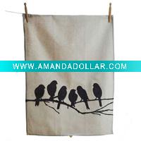 Wholesale tea towel for magazine gifts full printed tea towel hand towel