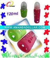 Wholesale 120/240/250ml silicone baby bottle sleeve