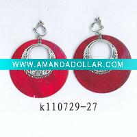 Wholesale Screw clip Fashion shells earrings