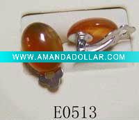 Wholesale Fshion clip-on gemstone earring