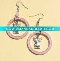 Wholesale Fashion Earring with silver rabbit