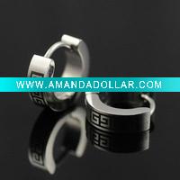 Wholesale 2012 fashion stainless steel clip-on earring