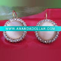 Wholesale Fashion alloy earring acrylic earring painted fashion unusual earrings ER10005