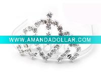 Wholesale wholesale crystal wedding tiara crown hair ornament accessory