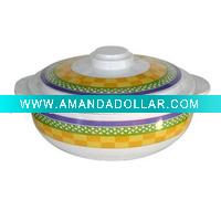 Wholesale melamine ceramic bowl with lid