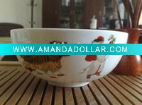 Wholesale Chinese flavor kids pattern fine bone china bowl