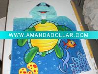 100%cotton poncho printed beach towel