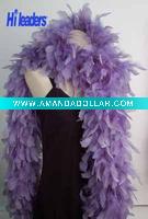 Decorative dyed feather boa