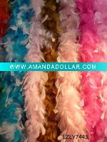 colorful Turkey feather boa