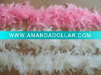 Wholesale Party decoration decorative dyed feather boa, Party favor fashion feather boas