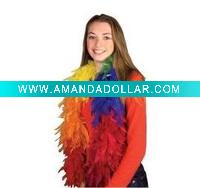 Fashion Rainbow Feather Boa
