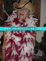 Wholesale Turkey Chandelle Marabou feather boa, Decorative dyed Chandelle boa