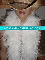 Decorative dyed feather boa, turkey feather boa