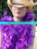 Wholesale Girls party dresses feather boa, party costume dyed feather boa