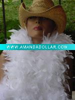 Wholesale White Feather Boa, party costume feather boa