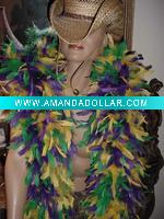 Wholesale Girls party dresses dyed feather boa, party supplies feather boa