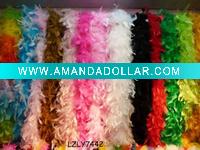 colorful Turkey feather boa