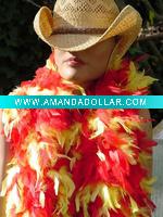 fashion colorful turkey feather boa, girls party dresses feather boa