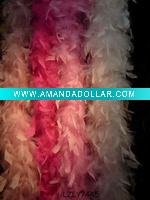 colorful Turkey feather boa