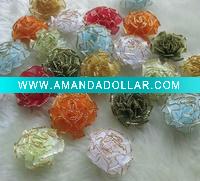 Wholesale Organza carnation flower bow