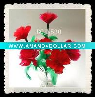 Wholesale mother's day crafts feather carnation flowers